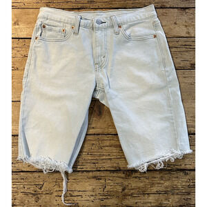 levis 511 cutoff denim Bermuda shorts mens size 30